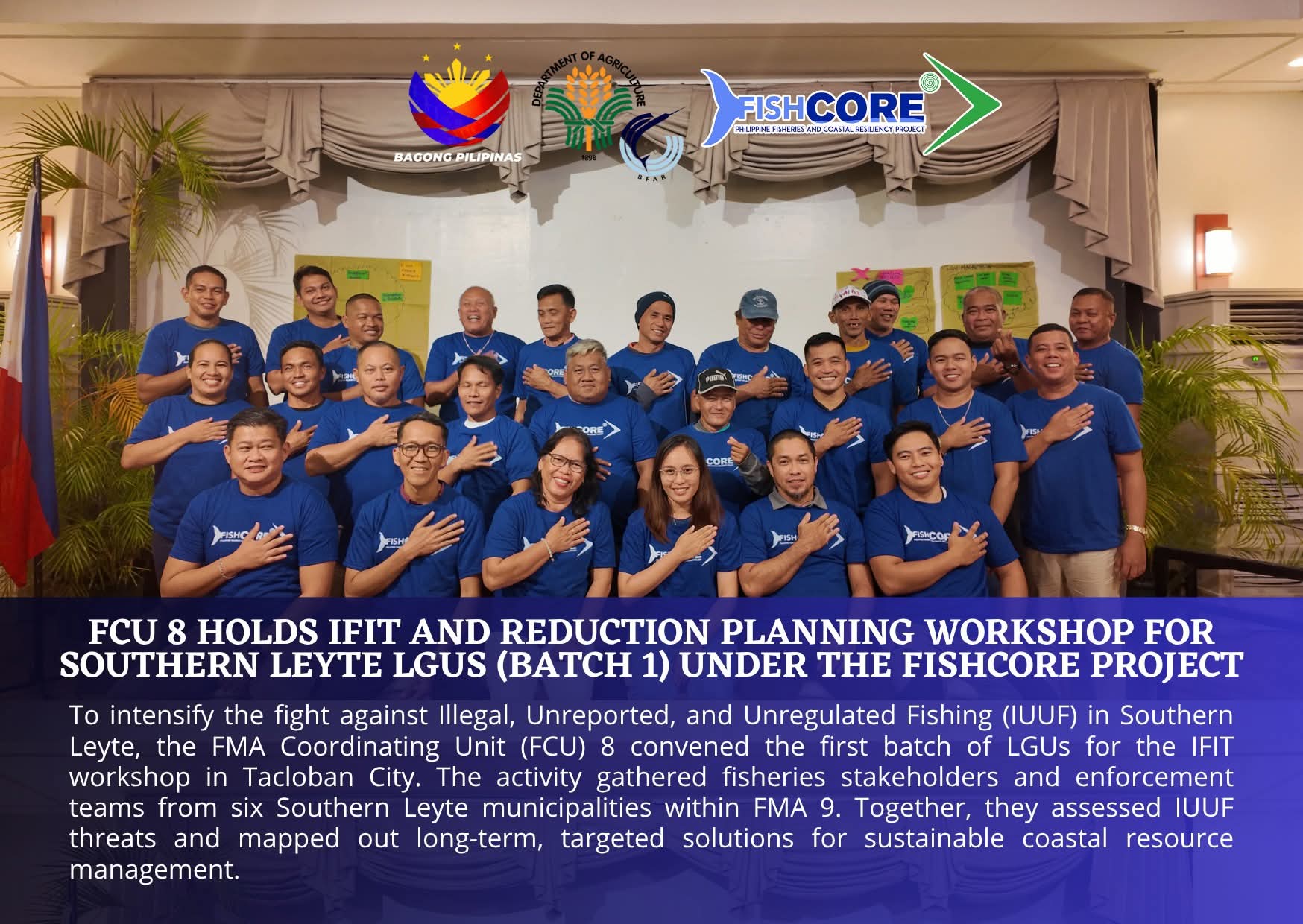 𝐅𝐂𝐔 𝟖 𝐇𝐨𝐥𝐝𝐬 𝐈𝐅𝐈𝐓 𝐖𝐨𝐫𝐤𝐬𝐡𝐨𝐩 𝐢𝐧 𝐅𝐌𝐀 𝟗; 𝐅𝐢𝐫𝐬𝐭 𝐁𝐚𝐭𝐜𝐡 𝐨𝐟 𝐅𝐢𝐬𝐡𝐂𝐨𝐑𝐞-𝐂𝐨𝐯𝐞𝐫𝐞𝐝 𝐋𝐆𝐔𝐬 𝐢𝐧 𝐒𝐨𝐮𝐭𝐡𝐞𝐫𝐧 𝐋𝐞𝐲𝐭𝐞 𝐌𝐚𝐩 𝐈𝐔𝐔𝐅 𝐓𝐡𝐫𝐞𝐚𝐭𝐬