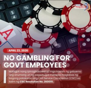 Full gambling ban among civil servants to uphold integrity in government